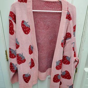 Shein soft strawberry sweater, 3x